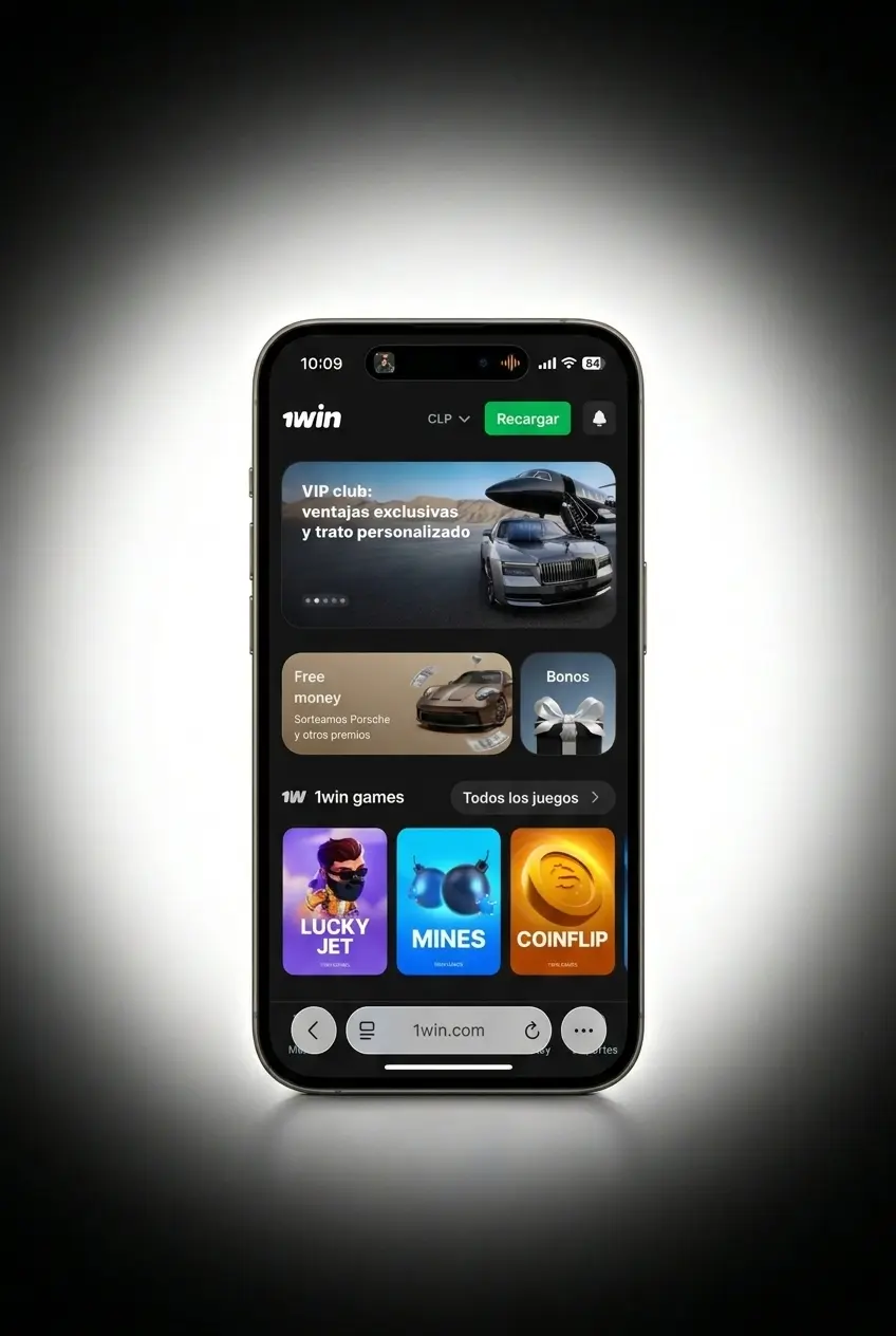 Instalación de app 1win en iOS para jugar Mines desde Safari en iPhone o iPad